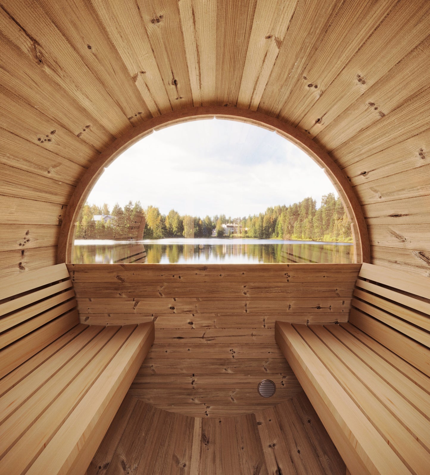 SaunaLife Model E7W ERGO Series Barrel Sauna