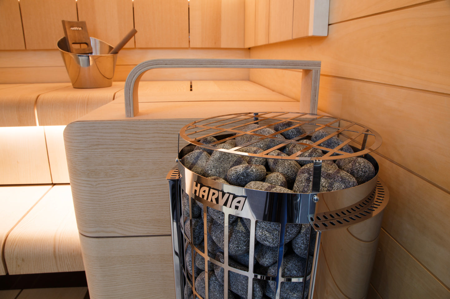 Harvia Cilindro Half Series 9kW Stainless Steel Sauna Heater at 240V 1PH