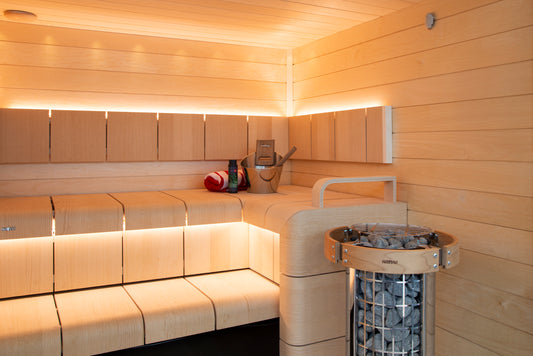 Harvia Cilindro Half Series 9kW Stainless Steel Sauna Heater at 240V 1PH