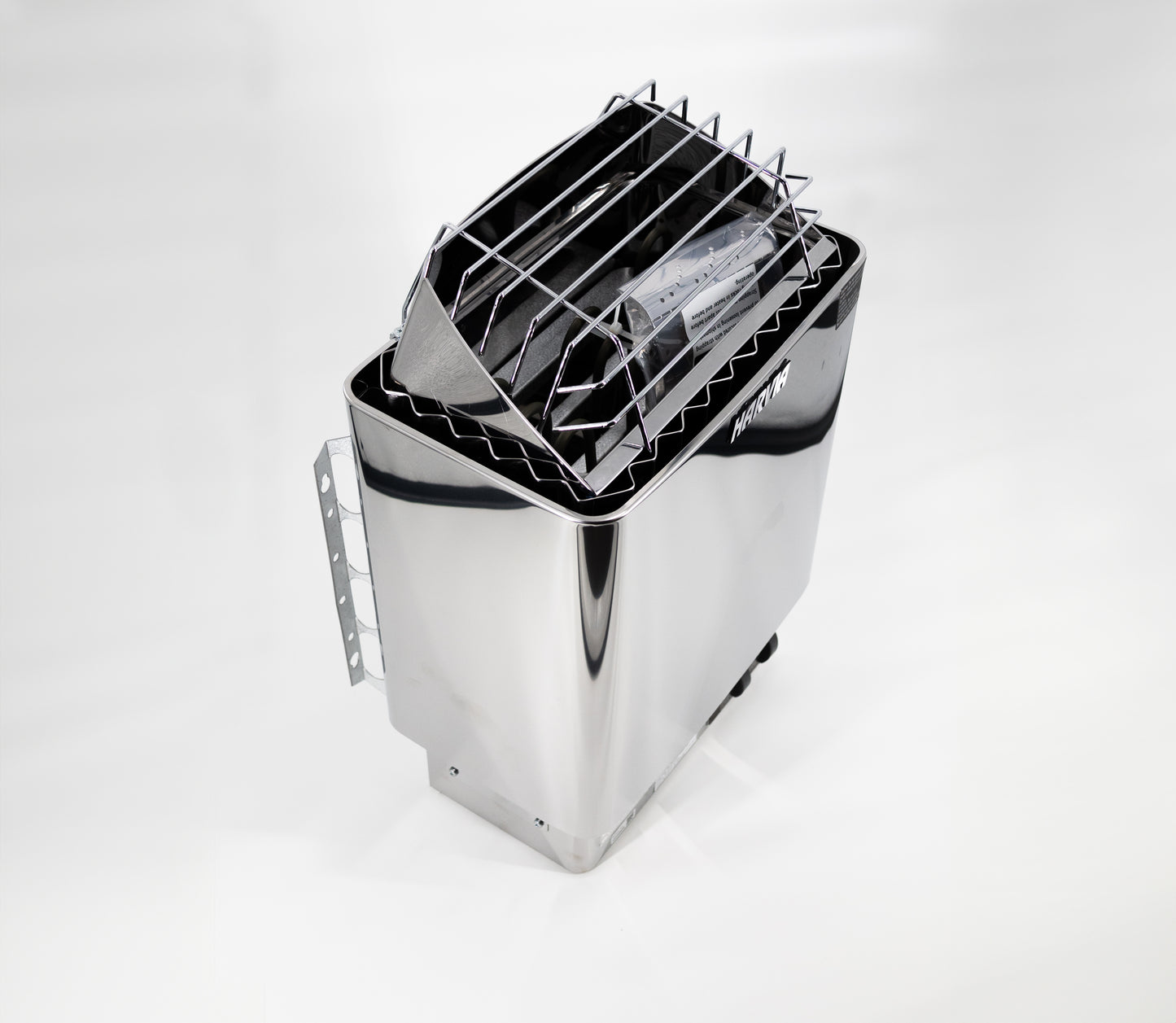 Harvia KIP Series 3kW Stainless Steel Sauna Heater at 240V 1PH with Built-In Time and Temperature Controls