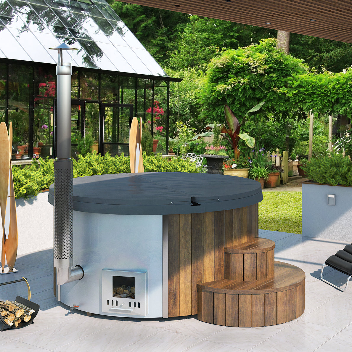 SaunaLife Hot Tub Model S4N