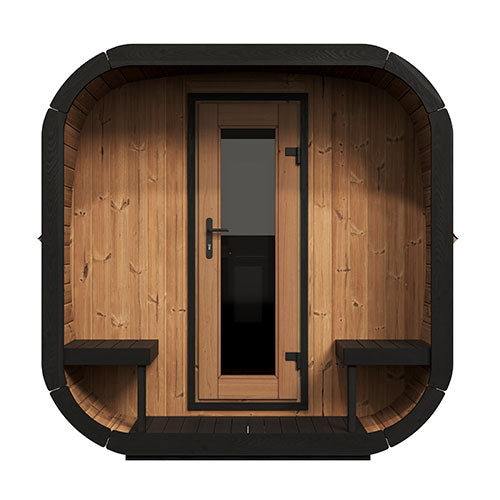 Sauna Life Cube Series SL-CL12GCPCP 8 Person with Changing Area and Porch