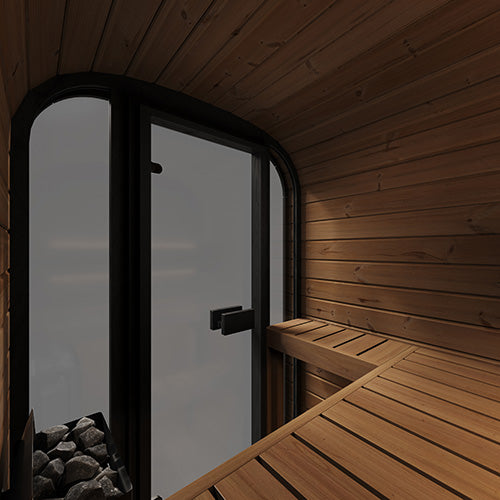 Sauna Life Cube Series CL3G 2 Person with Glass Front