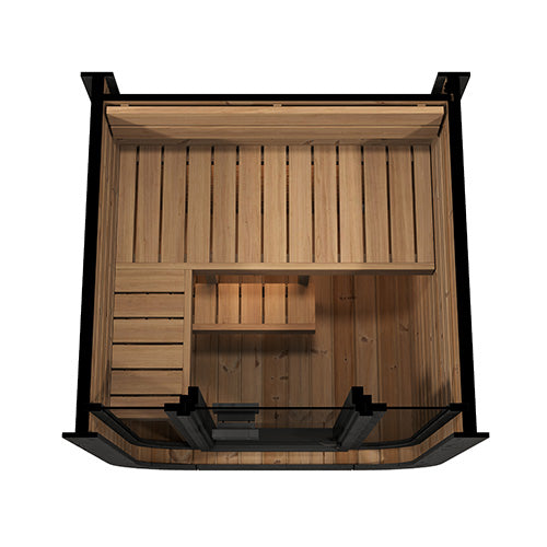 Sauna Life Cube Series CL3G 2 Person with Glass Front