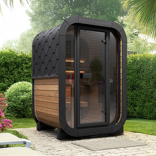 Sauna Life Cube Series CL3G 2 Person with Glass Front