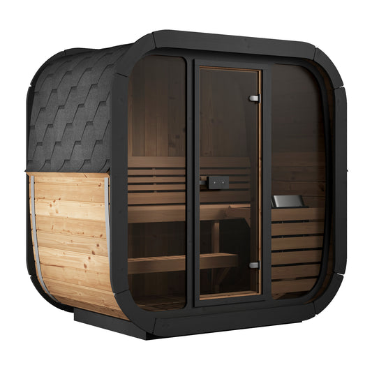 Sauna Life Cube Series SL-CL4G 2 Person Glass Front