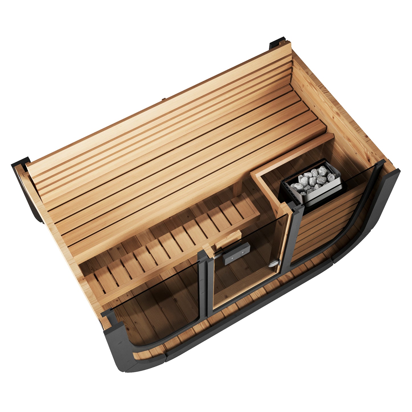Sauna Life Cube Series SL-CL4G 2 Person Glass Front