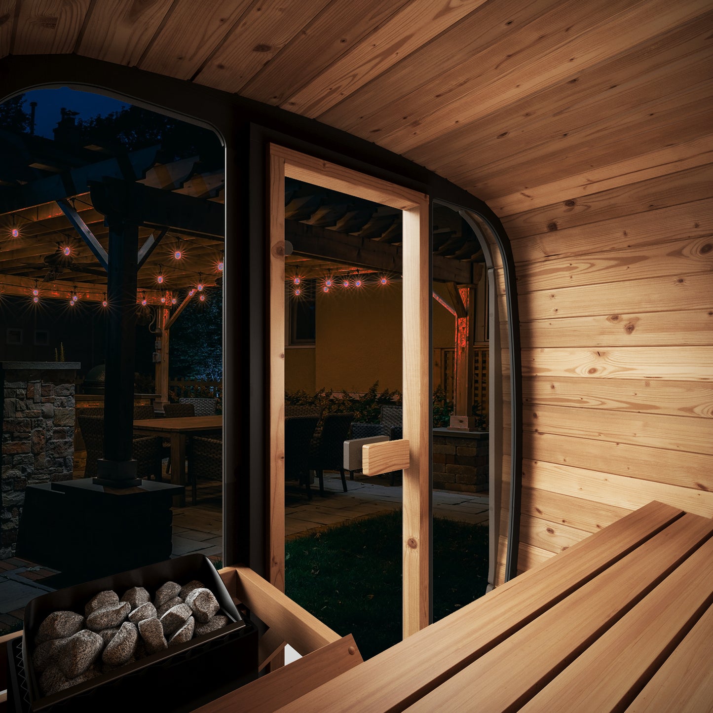Sauna Life Cube Series SL-CL4G 2 Person Glass Front