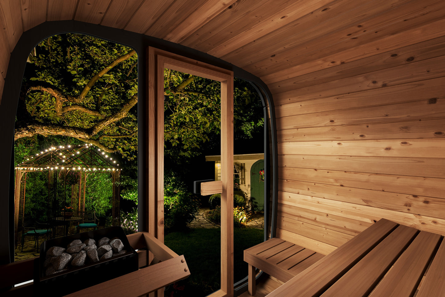 Sauna Life Cube Series SL-CL5G 4 Person Glass Front