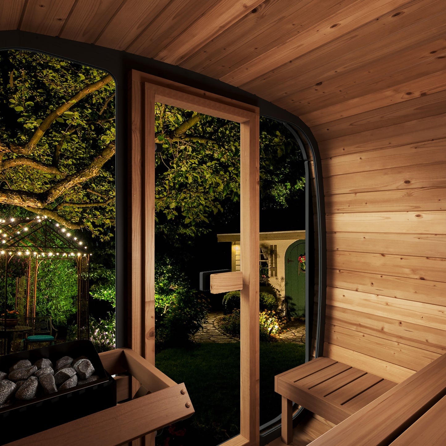 Sauna Life Cube Series SL-CL5G 4 Person Glass Front
