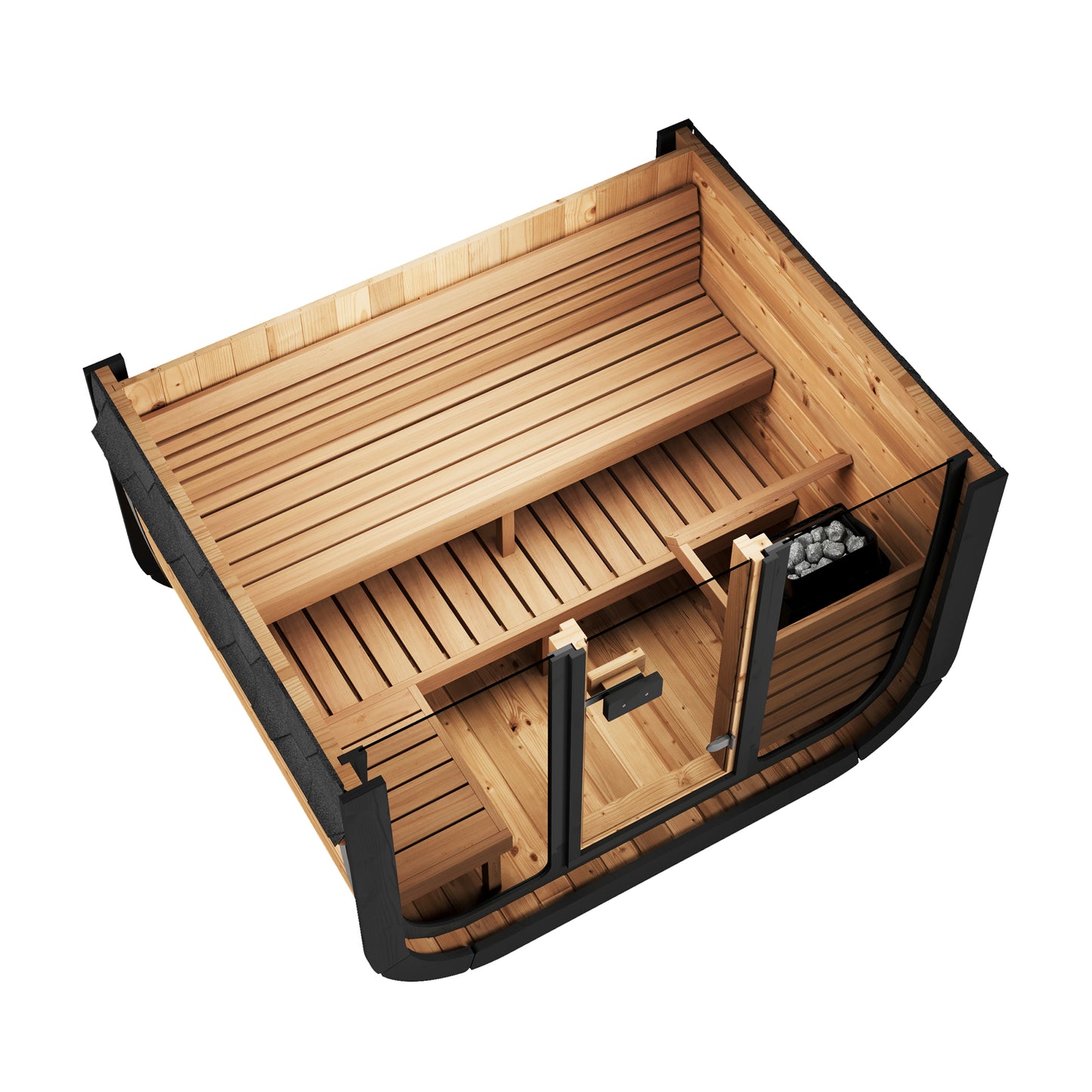 Sauna Life Cube Series SL-CL5G 4 Person Glass Front