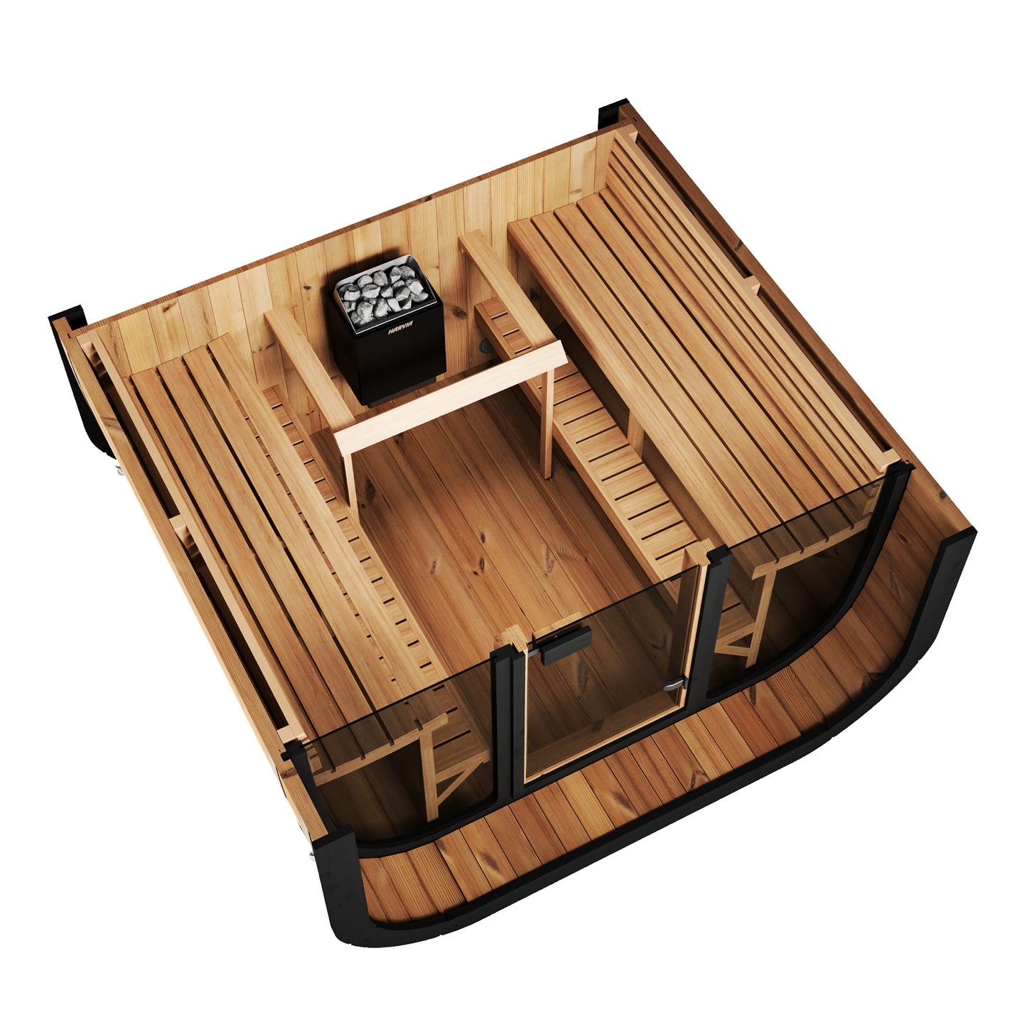 Sauna Life Cube Series SL-CL7G 6 Person Glass Front
