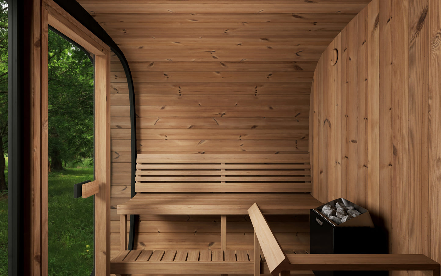 Sauna Life Cube Series SL-CL7G 6 Person Glass Front