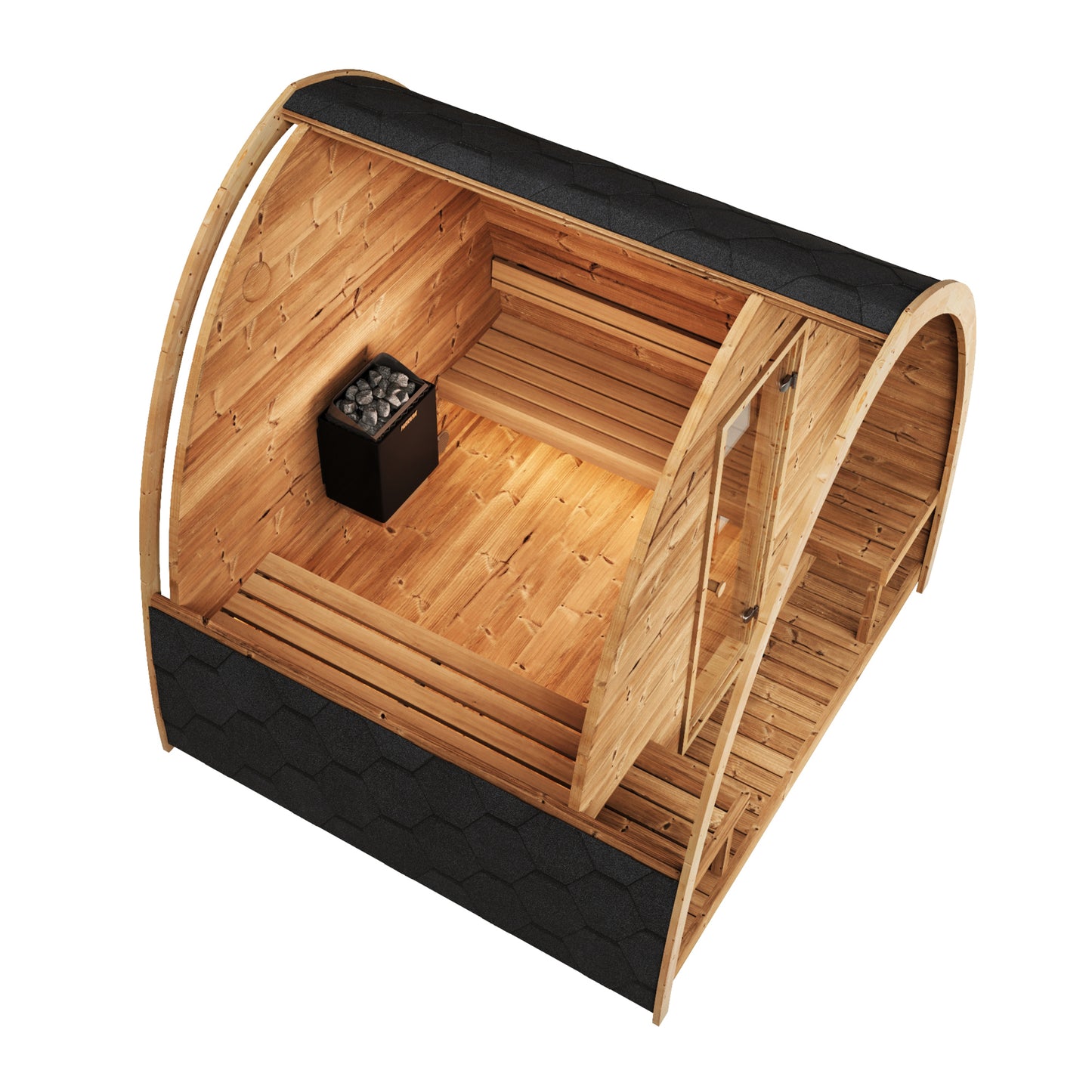 SaunaLife Garden Series Barrel Sauna MODEL G3
