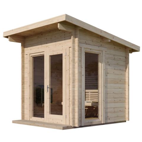 SaunaLife Garden Barrel Sauna MODEL G4