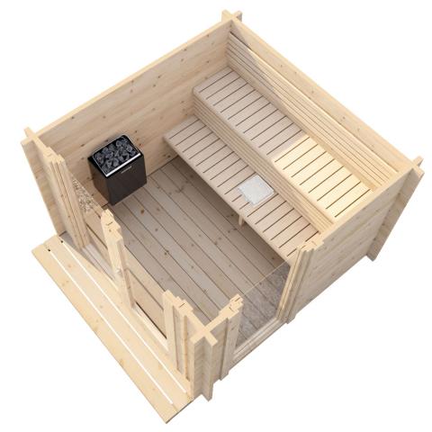 SaunaLife Garden Barrel Sauna MODEL G4