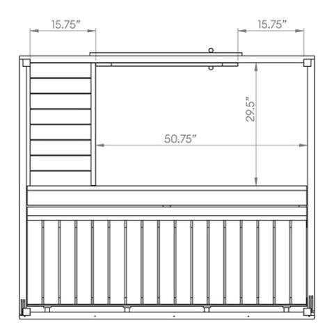 SaunaLife Garden Series Barrel Sauna MODEL G2