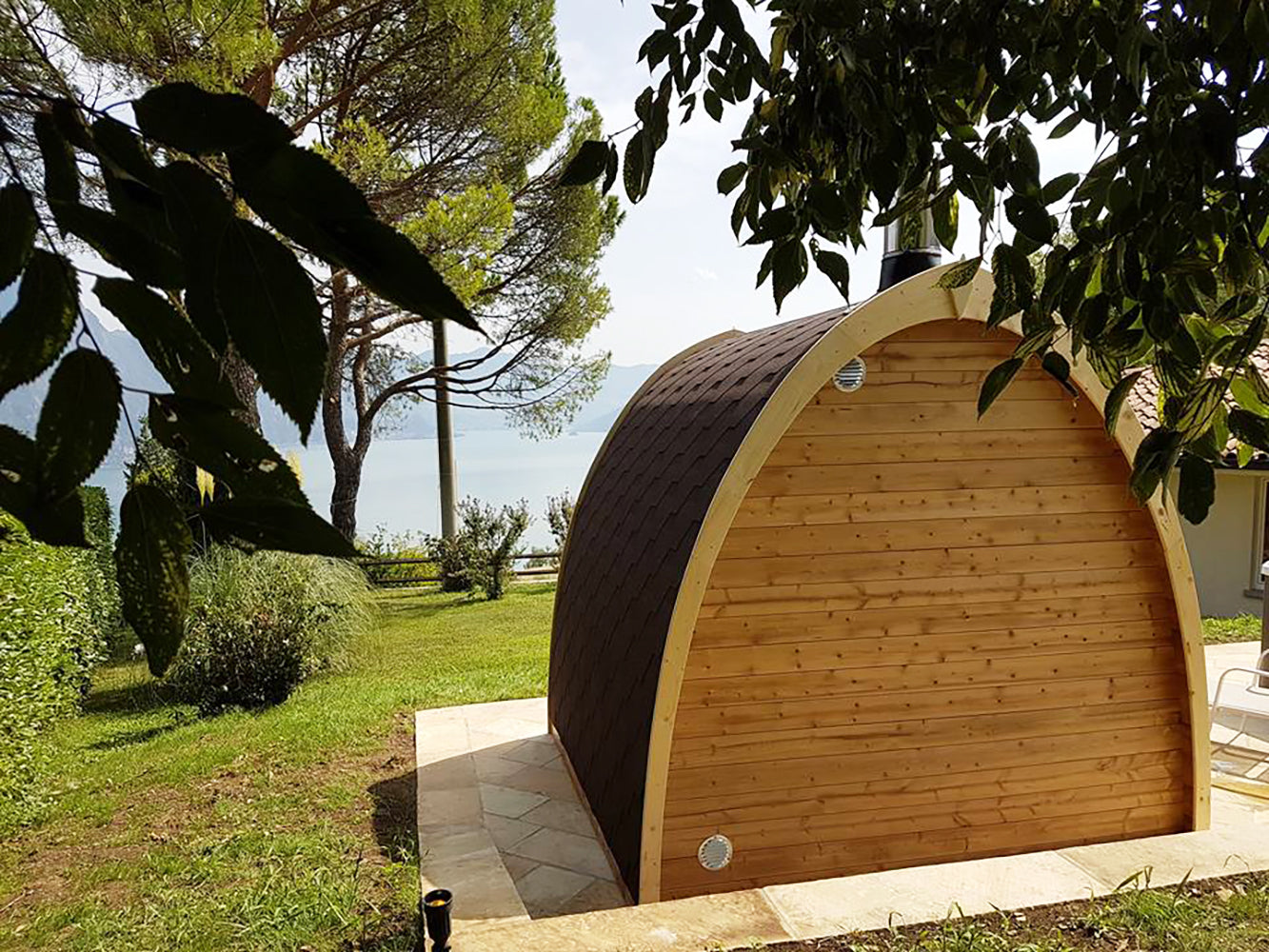 SaunaLife Garden Series Barrel Sauna MODEL G3