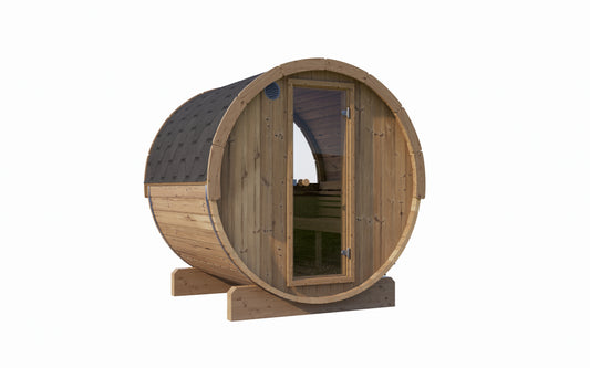 SaunaLife Model E7W ERGO Series Barrel Sauna