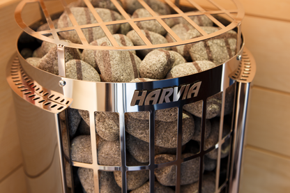 Harvia Cilindro Half Series 6kW Stainless Steel Sauna Heater at 240V 1PH