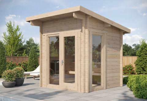 SaunaLife Garden Barrel Sauna MODEL G4
